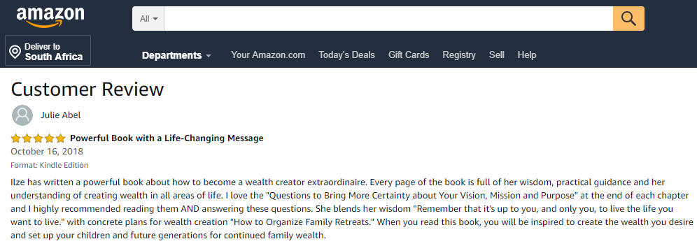 Julie Abel Testimonial Amazon Julie Abel Testimonial Amazon